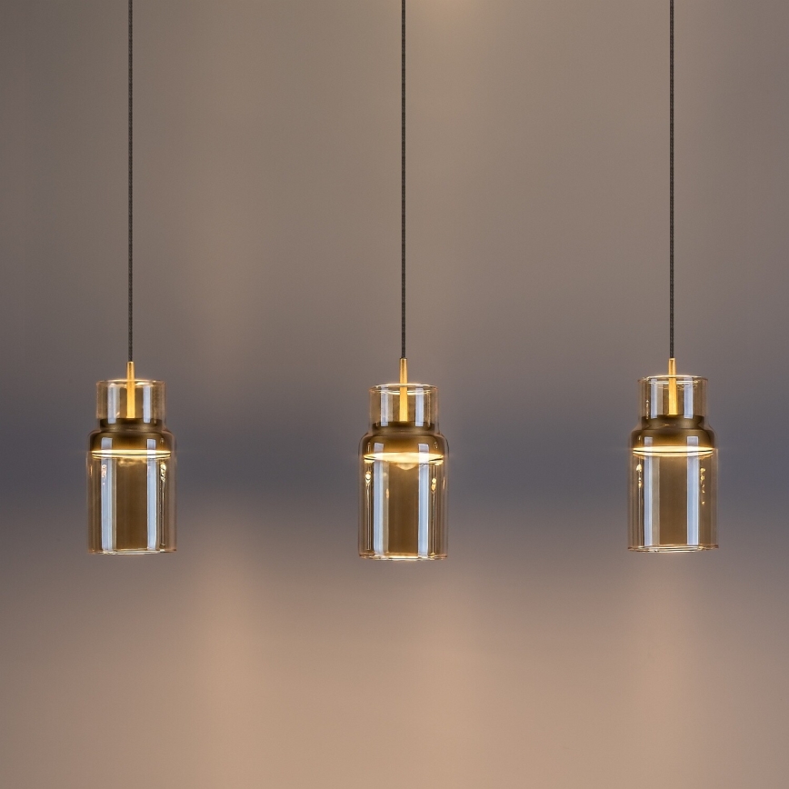 Rabalux - LED pendant light on cable LED/27W/230V 3000K gold