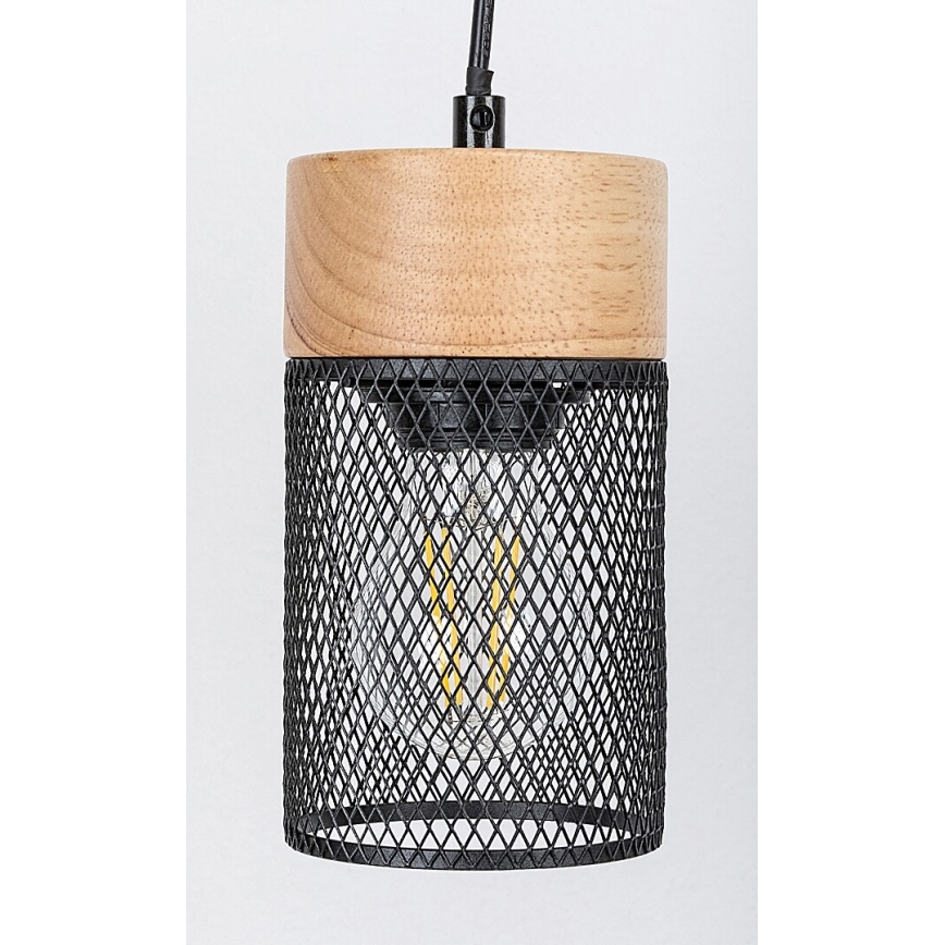 Rabalux - Chandelier on a string 3xE27/25W/230V beech