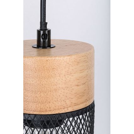 Rabalux - Chandelier on a string 3xE27/25W/230V beech