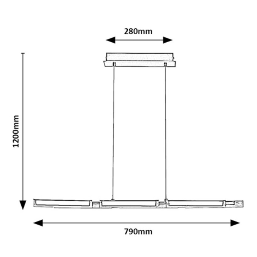 Rabalux - LED Chandelier on a string LED/30W/230V 3000K