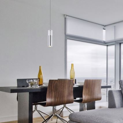 Rabalux - Chandelier on a string 1xGU10/50W/230V clear/shiny chrome
