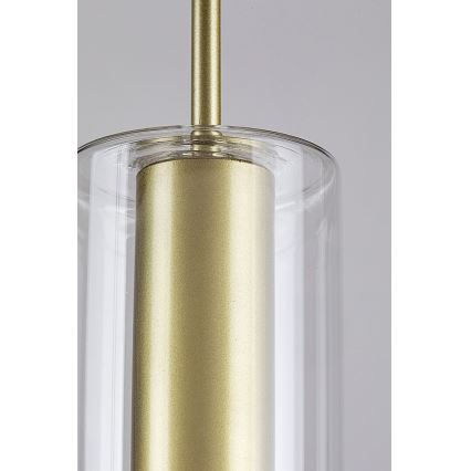 Rabalux - Chandelier on a string 1xE27/40W/230V clear/gold