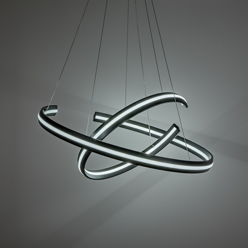 Rabalux - Dimmable LED pendant light on cable LED/80W/230V 3000-6500K black + remote control