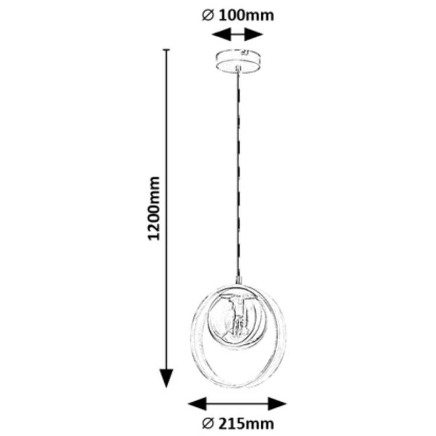 Rabalux - Chandelier on a string 1xE14/15W/230V