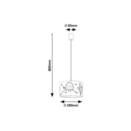 Rabalux - Children's chandelier on a string 1xE27/40W/230V