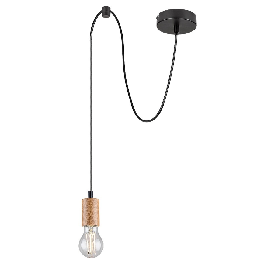 Rabalux - Chandelier on a string 1xE27/60W/230V beech