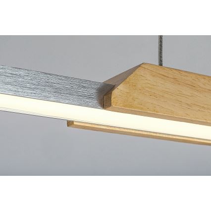 Rabalux - LED Chandelier on a string LED/26W/230V 4000K beech