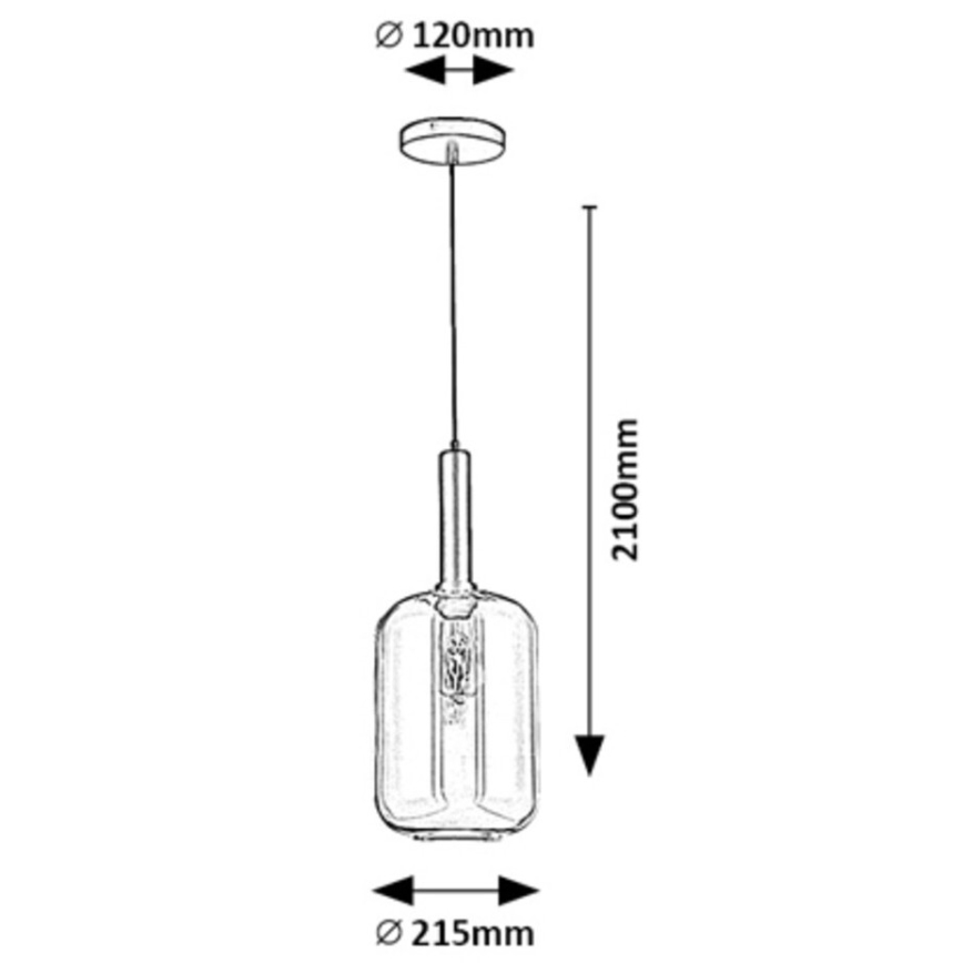 Rabalux - Chandelier on a string 1xE27/40W/230V