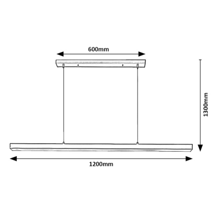 Rabalux - LED Chandelier on a string LED/30W/230V 4000K black