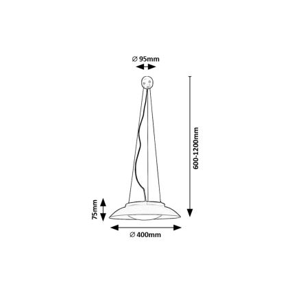 Rabalux - LED Chandelier on a string LED/24W/230V 3000K
