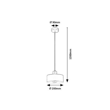 Rabalux - Cable-hung pendant light 1xE27/25W/230V