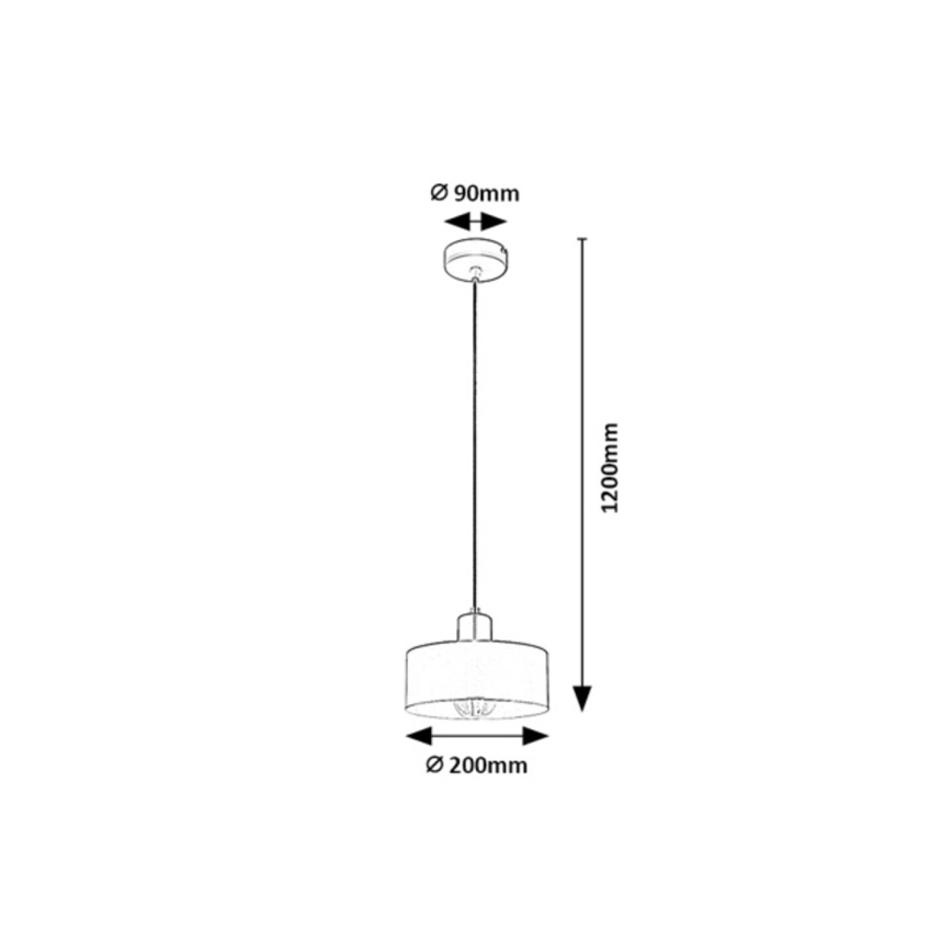 Rabalux - Cable-hung pendant light 1xE27/25W/230V