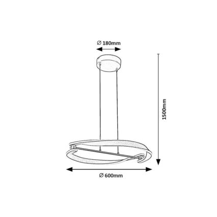 Rabalux - Cable-hung LED pendant LED/40W/230V 3000K