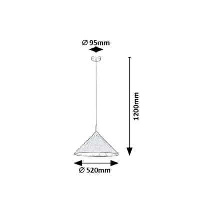 Rabalux - Chandelier on a string 1xE27/40W/230V