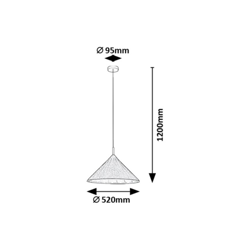 Rabalux - Chandelier on a string 1xE27/40W/230V
