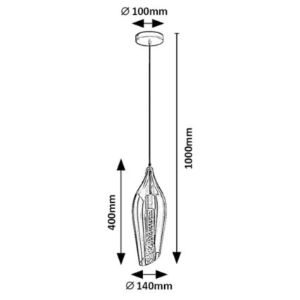 Rabalux - Chandelier on a string 1xE27/60W/230V