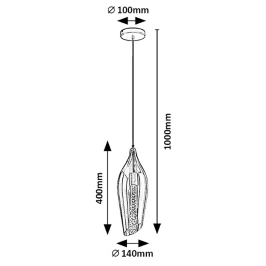 Rabalux - Chandelier on a string 1xE27/60W/230V