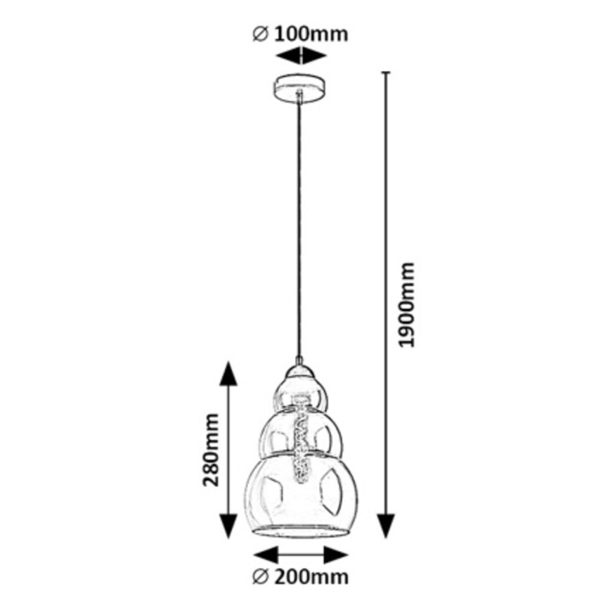 Rabalux - Chandelier on a string 1xE27/40W/230V