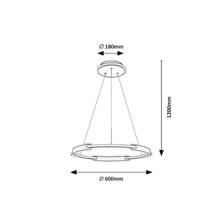Rabalux - LED Chandelier on a string LED/45W/230V 3000K/4000K