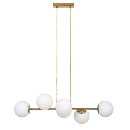 Rabalux - Chandelier on a string 6xE27/35W/230V gold