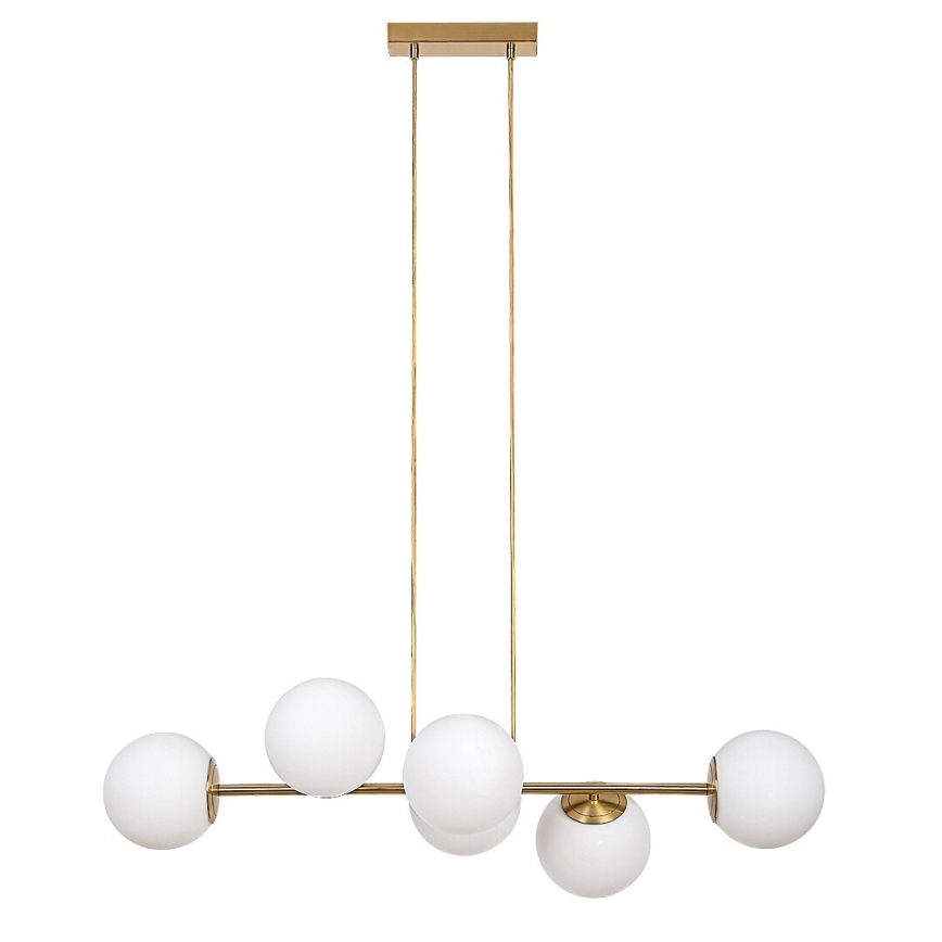 Rabalux - Chandelier on a string 6xE27/35W/230V gold