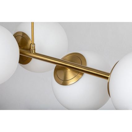 Rabalux - Chandelier on a string 6xE27/35W/230V gold