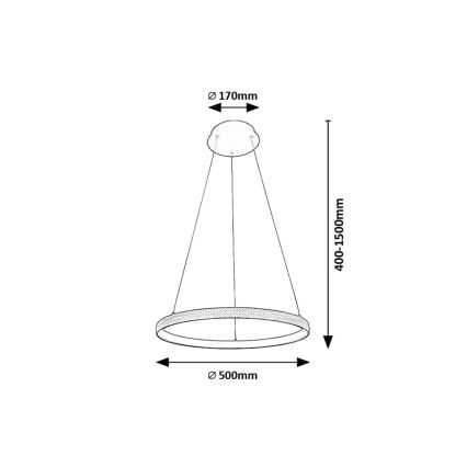 Rabalux - LED Chandelier on a string LED/32W/230V 3000K