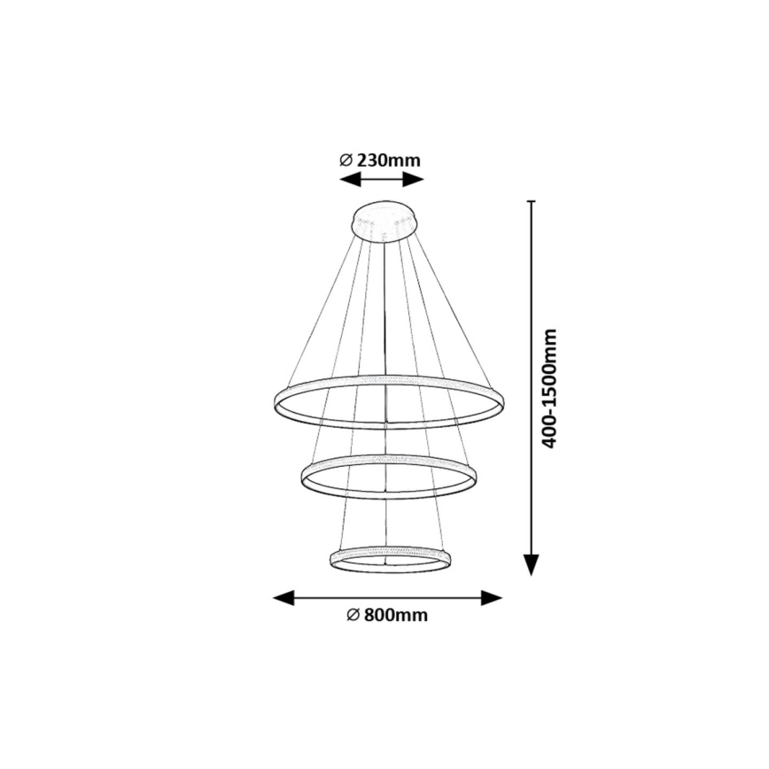 Rabalux - LED Chandelier on a string LED/100W/230V 3000K