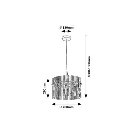 Rabalux - Chandelier on a string 1xE27/40W/230V