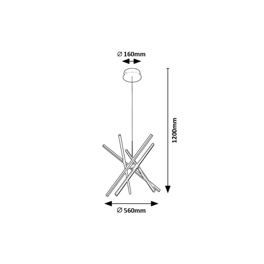 Rabalux - LED Chandelier on a string LED/48W/230V 4000K