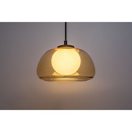 Rabalux - Chandelier on a string 1xG9/5W/230V brown/smoky