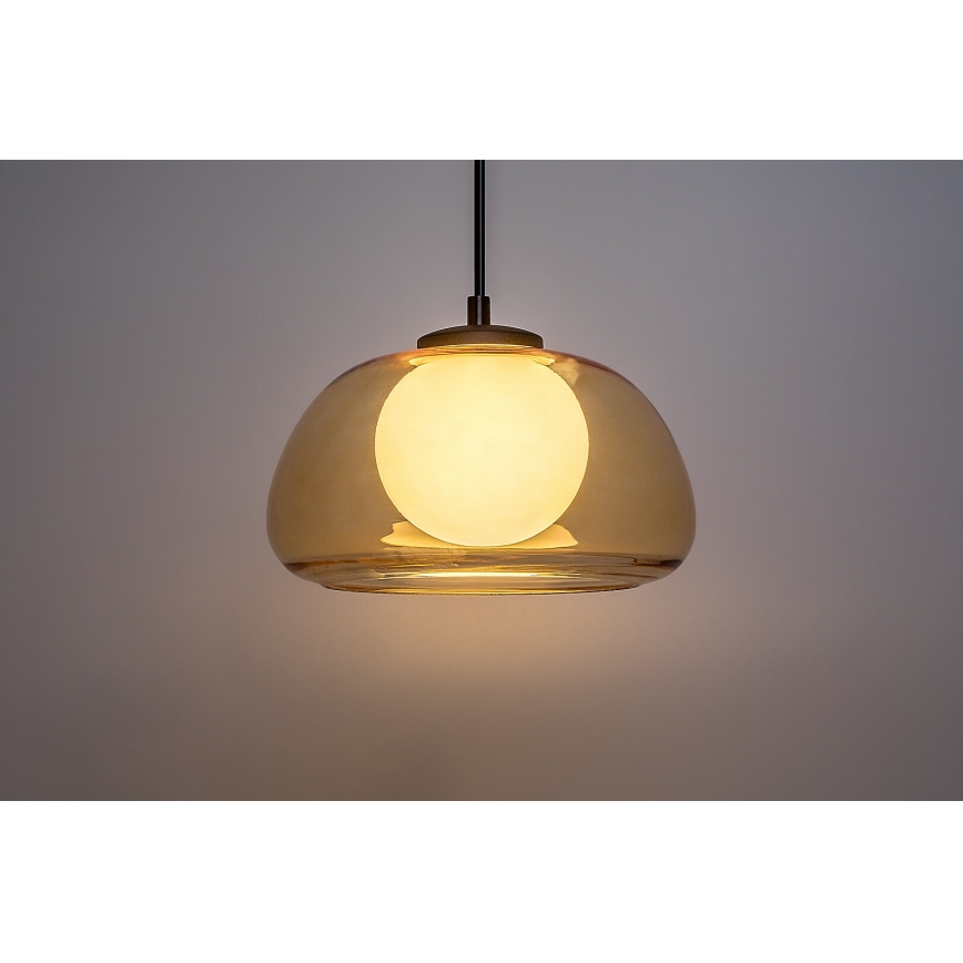 Rabalux - Chandelier on a string 1xG9/5W/230V brown/smoky