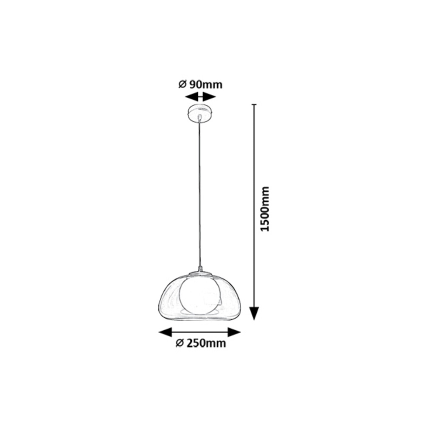 Rabalux - Chandelier on a string 1xG9/5W/230V brown/smoky