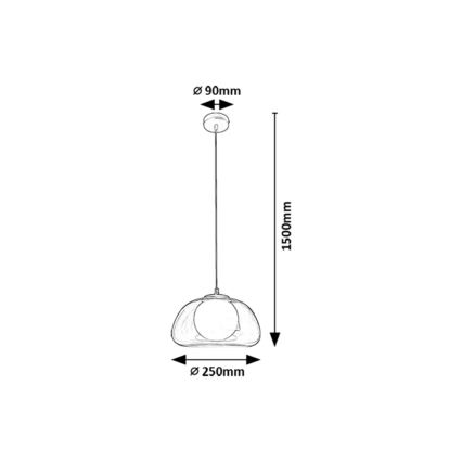 Rabalux - Chandelier on a string 1xG9/5W/230V clear