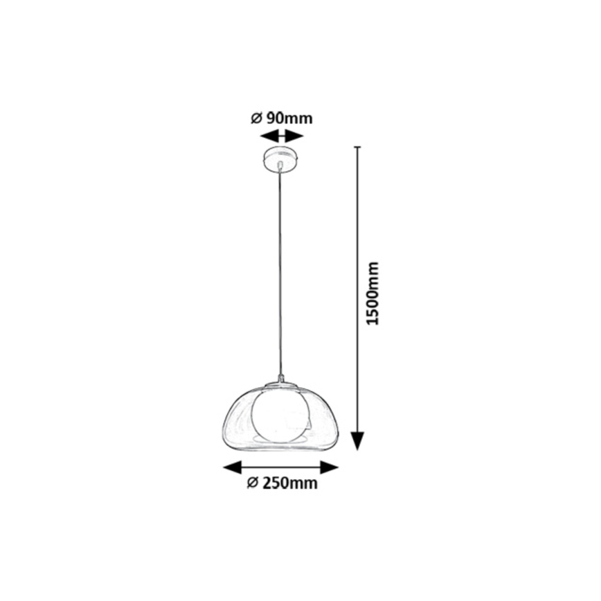 Rabalux - Chandelier on a string 1xG9/5W/230V smoky