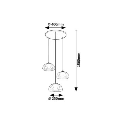 Rabalux - Chandelier on a string 3xG9/5W/230V