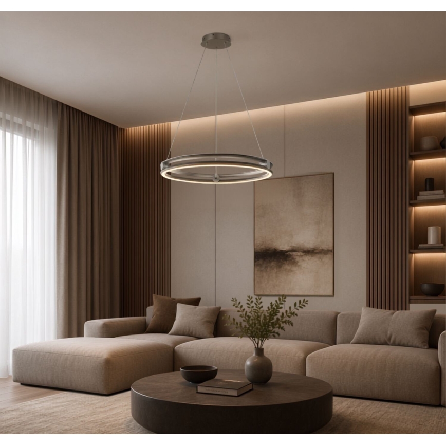 Rabalux - LED Dimmable pendant light on cable LED/60W/230V 3000-6500K gray + remote control