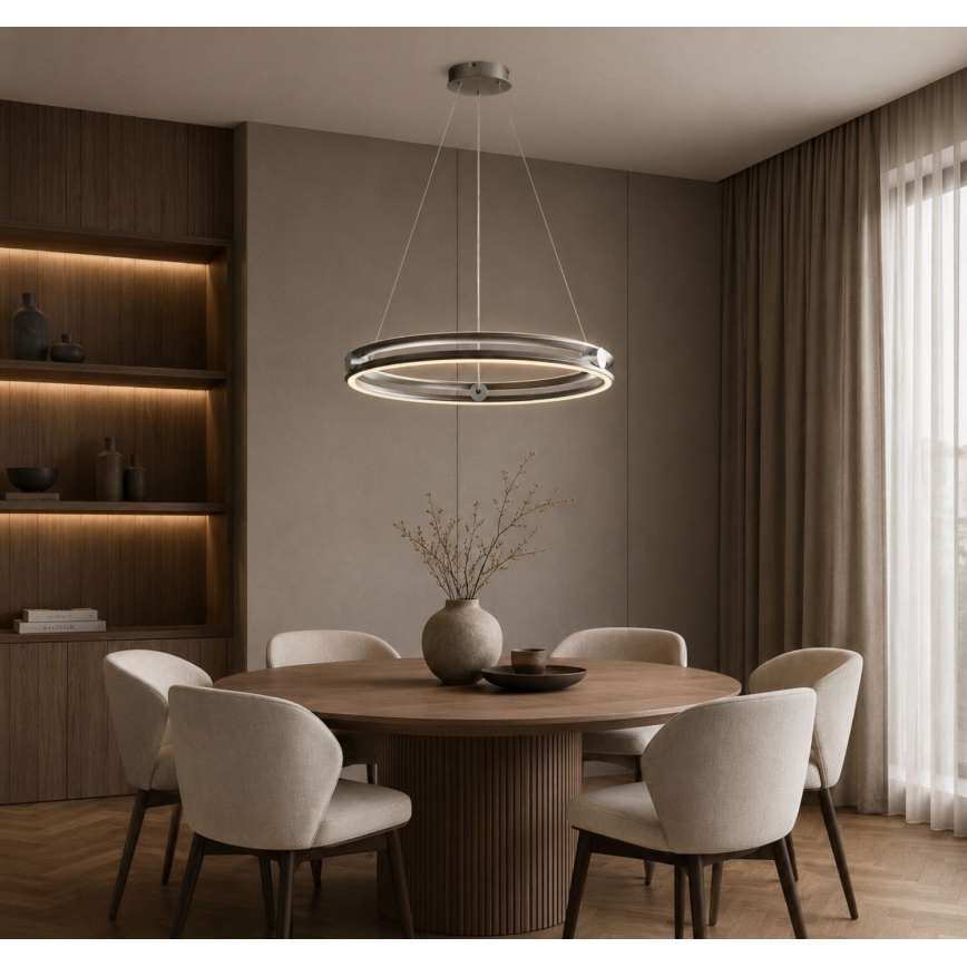 Rabalux - LED Dimmable pendant light on cable LED/60W/230V 3000-6500K gray + remote control
