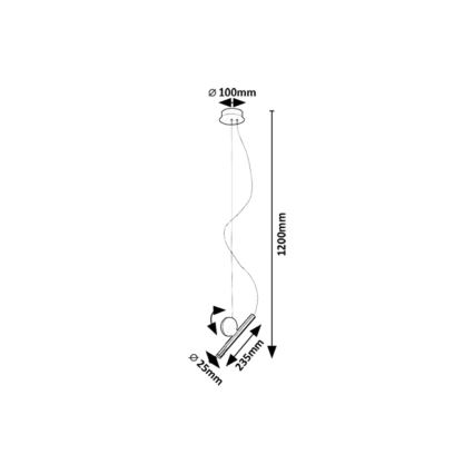 Rabalux - LED Chandelier on a string LED/3W/230V 3000K