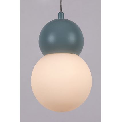 Rabalux - Chandelier on a string 1xG9/38W/230V blue