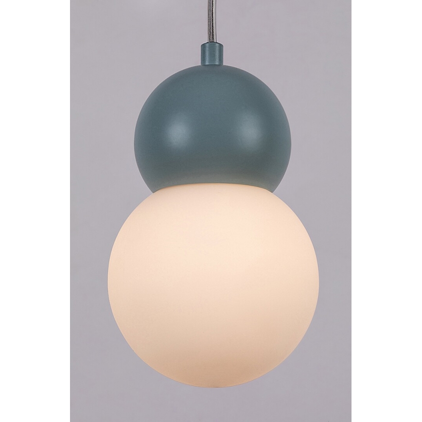 Rabalux - Chandelier on a string 1xG9/38W/230V blue