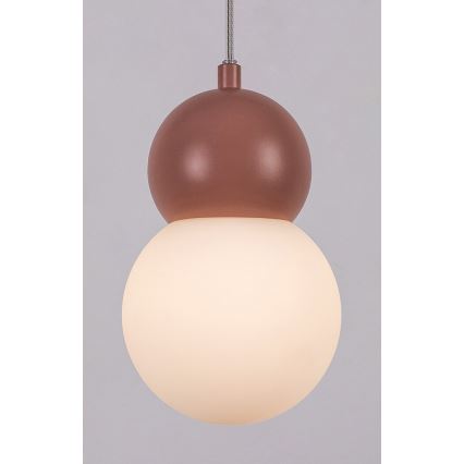 Rabalux - Chandelier on a string 1xG9/38W/230V pink