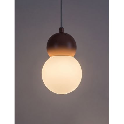 Rabalux - Chandelier on a string 1xG9/38W/230V pink