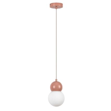 Rabalux - Chandelier on a string 1xG9/38W/230V pink