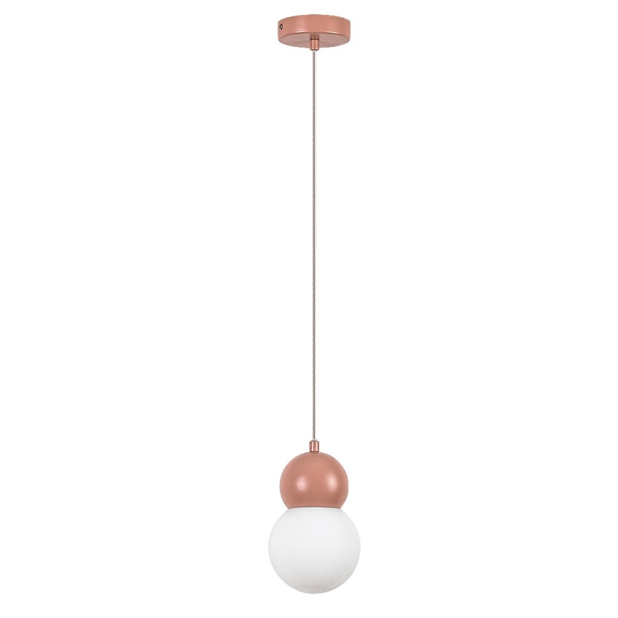 Rabalux - Chandelier on a string 1xG9/38W/230V pink