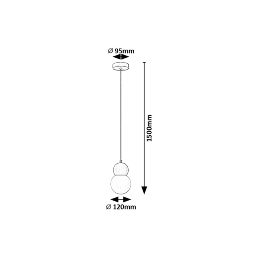 Rabalux - Chandelier on a string 1xG9/38W/230V pink