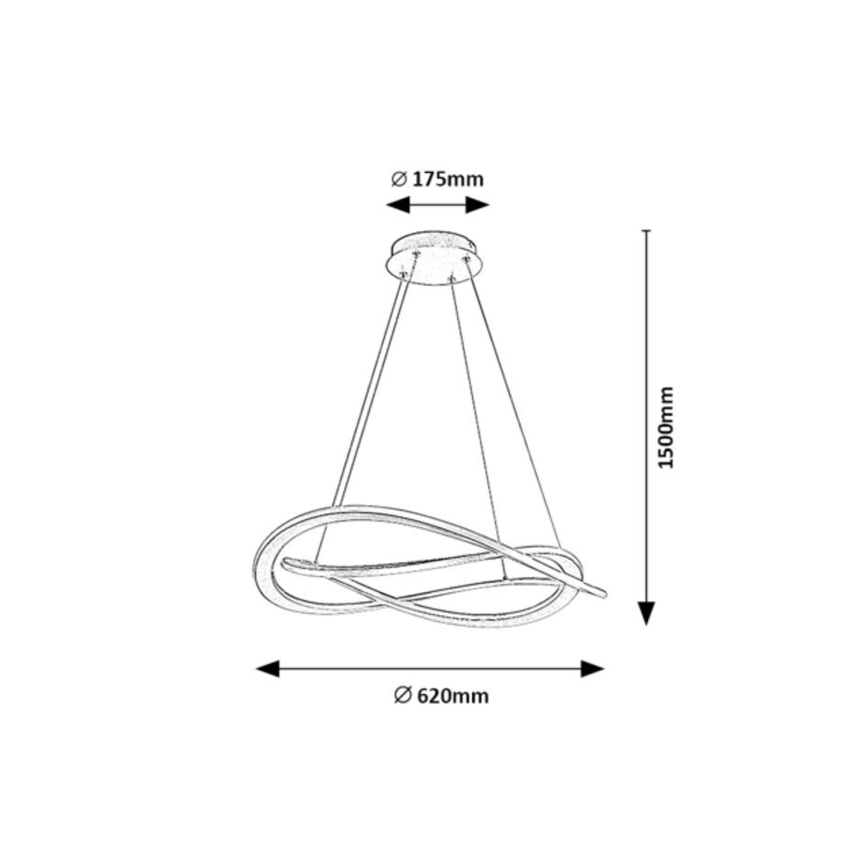 Rabalux - Cable-Suspended LED Pendant Light LED/72W/230V 3000K