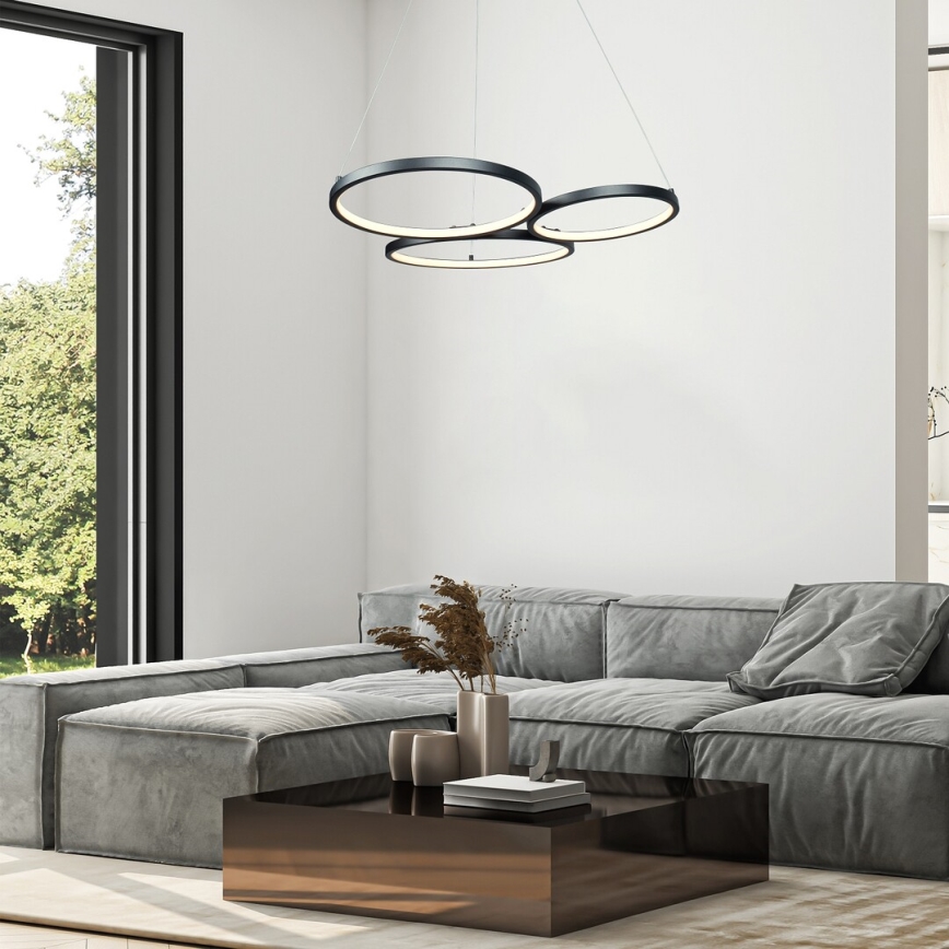 Rabalux - LED Chandelier on a string LED/38W/230V black