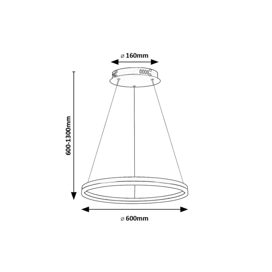 Rabalux - LED Chandelier on a string LED/35W/230V 3000/4000/6500K