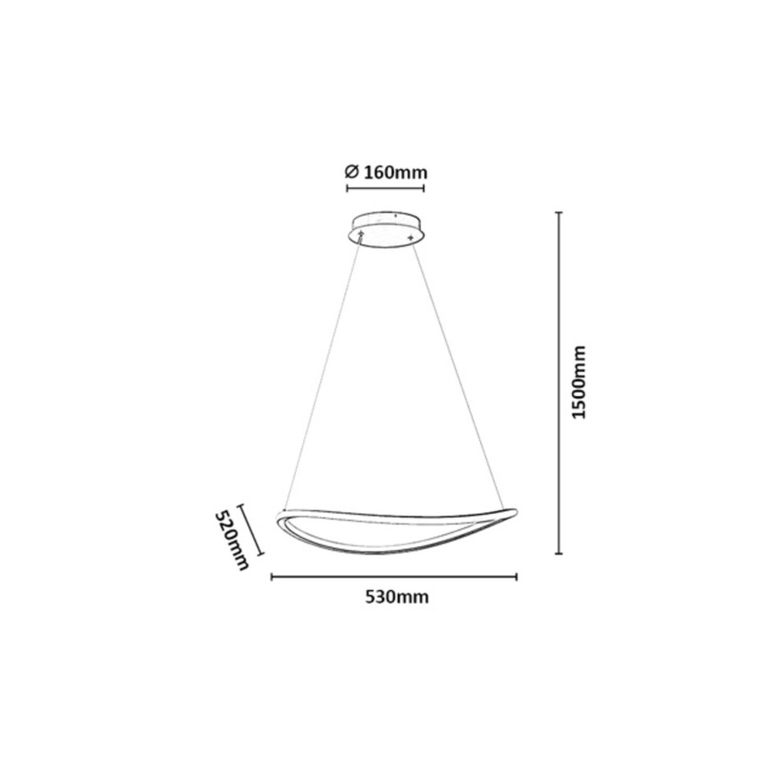 Rabalux - LED dimmable pendant light on cable LED/45W/230V 3000-6500K + remote control